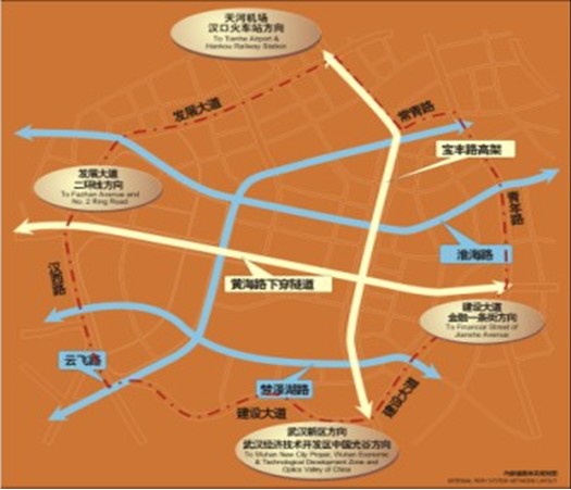 武汉商务区道路交通规划